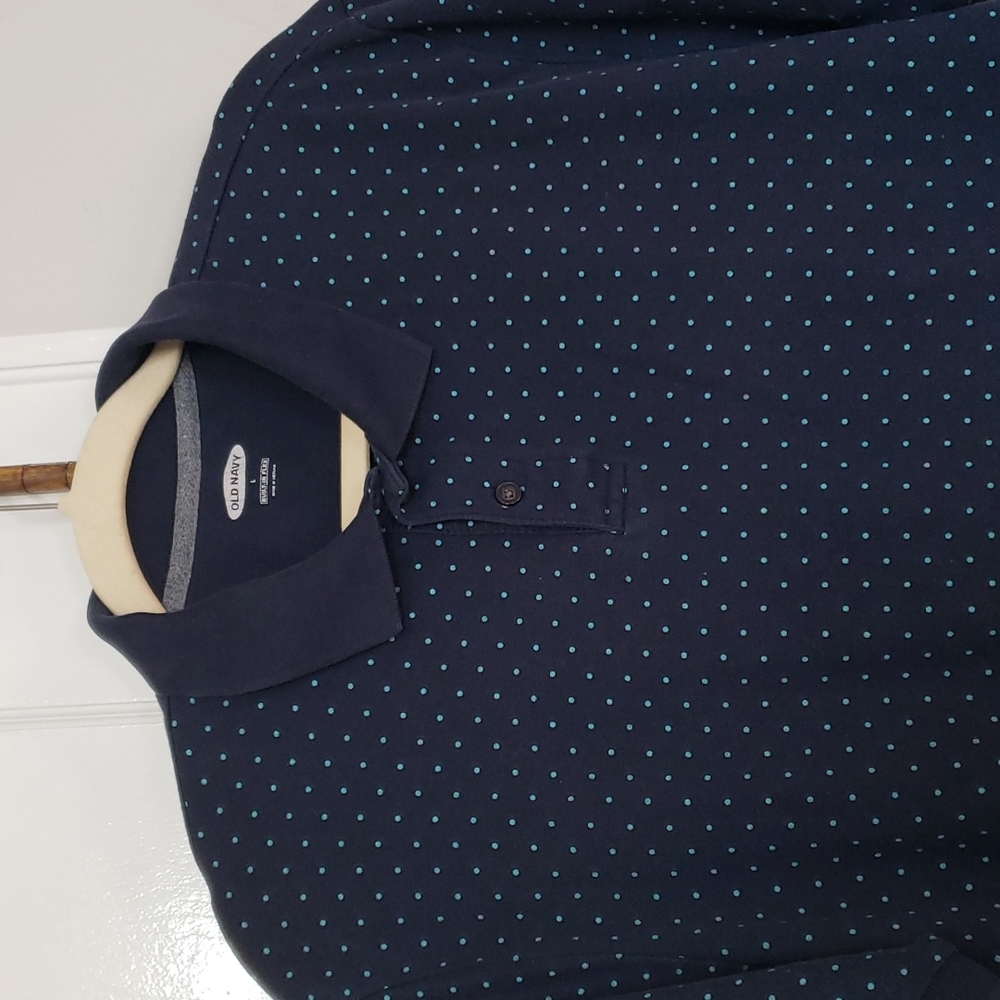 Old Navy Blue dots Men's Shirt